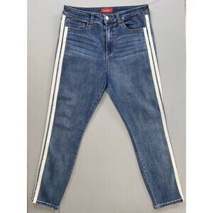 Guess Women's Slim Fit Lightweight Stretch Denim Jeans w/ Racing Stripes. 30 GUC